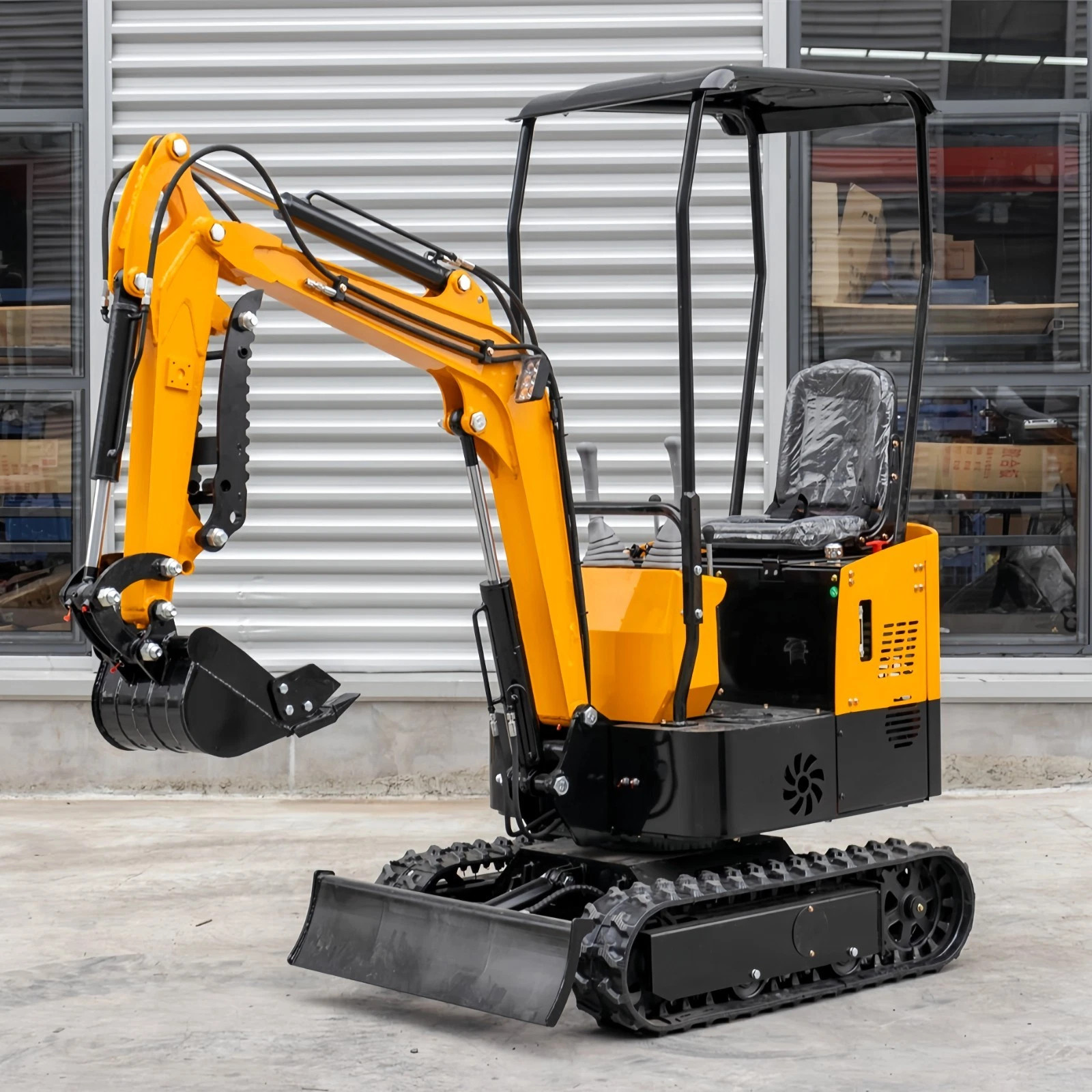 Local Pick Up One Ton Small Mini Digger Small Track Excavator with Canopy