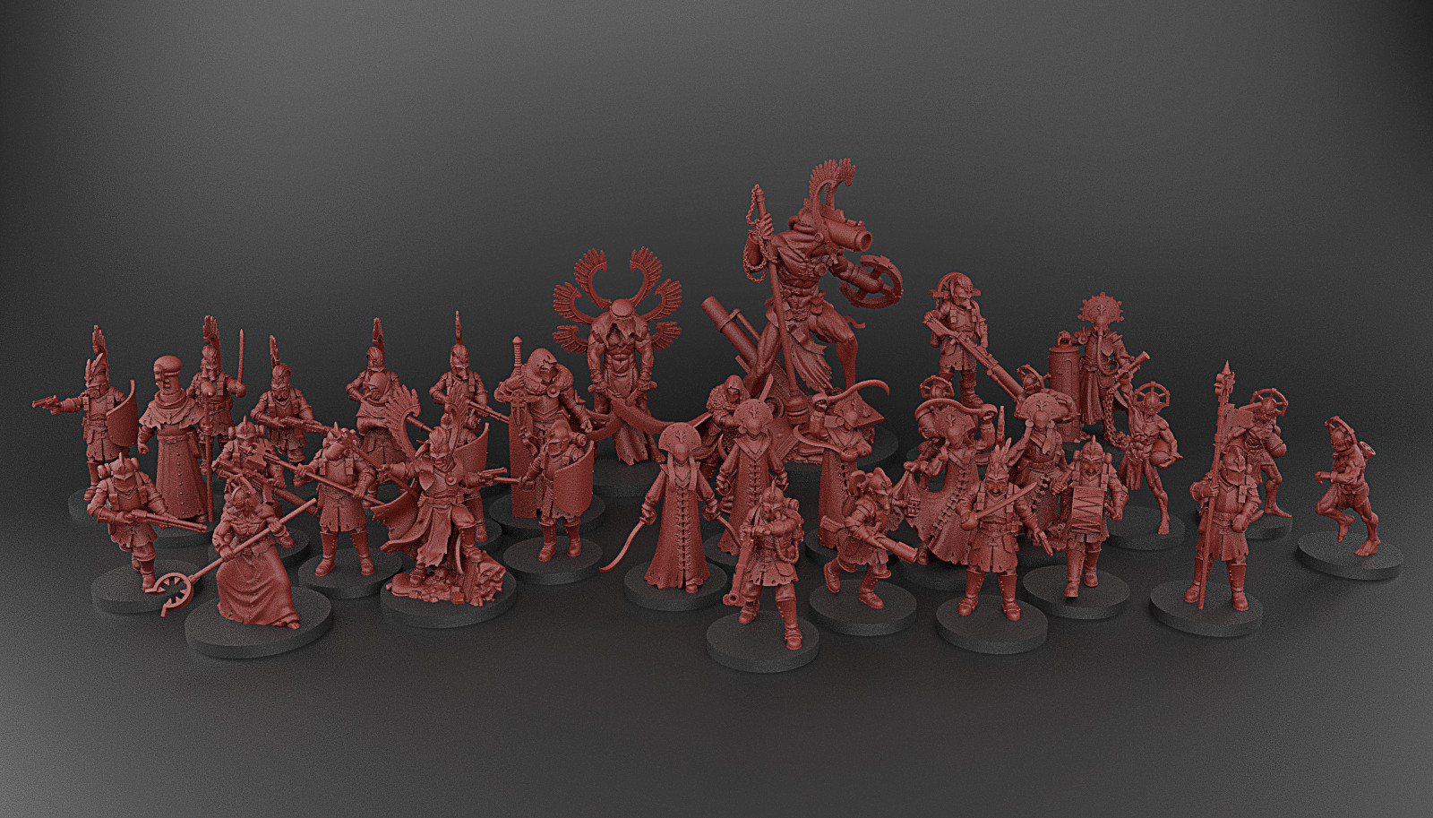 Crimson Hussars | Trench Warfare | 32mm | Print on Demand