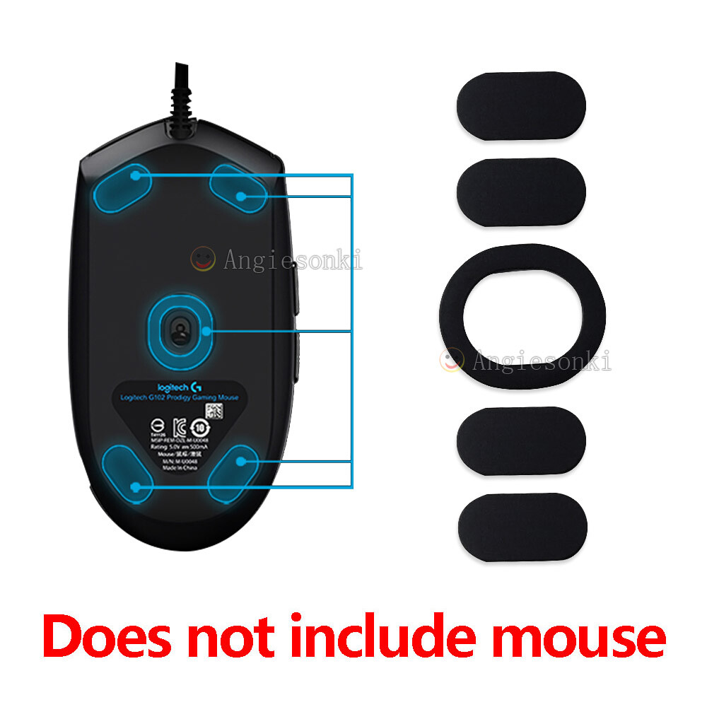 2Sets NEW Replacement Mouse Skates / feet for Logitech G102 G PRO Gaming Mouse
