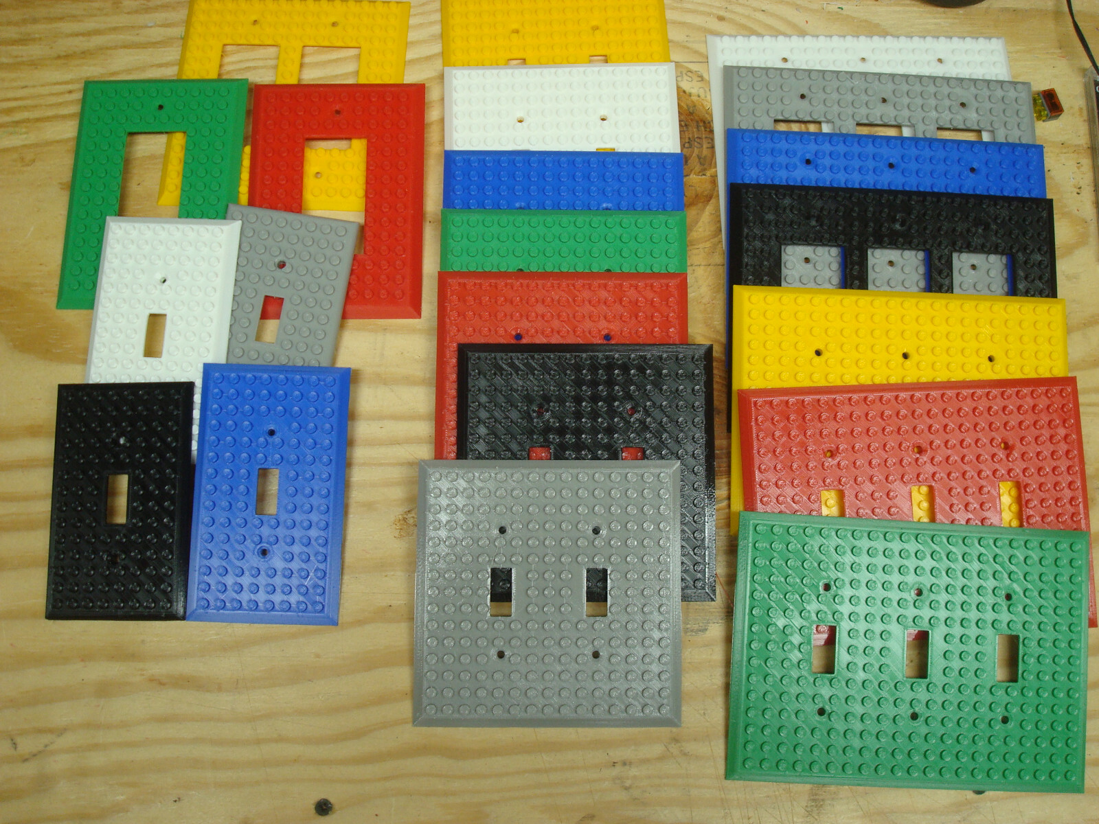 Light Switch Cover,Works COMPATIBLE with LEGO bricks, Wall Plate,toggle & rocker