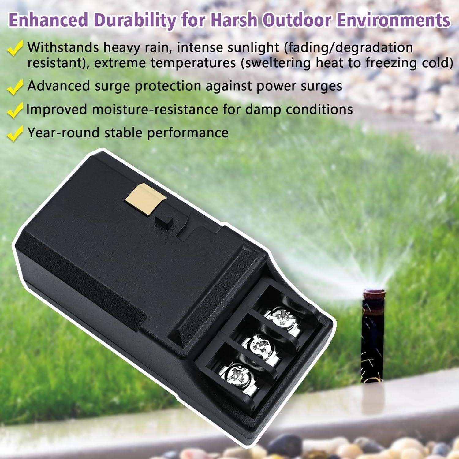 Upgraded PCM300 3-Station Irrigation Expansion Module, Compatible with Hunter Pr