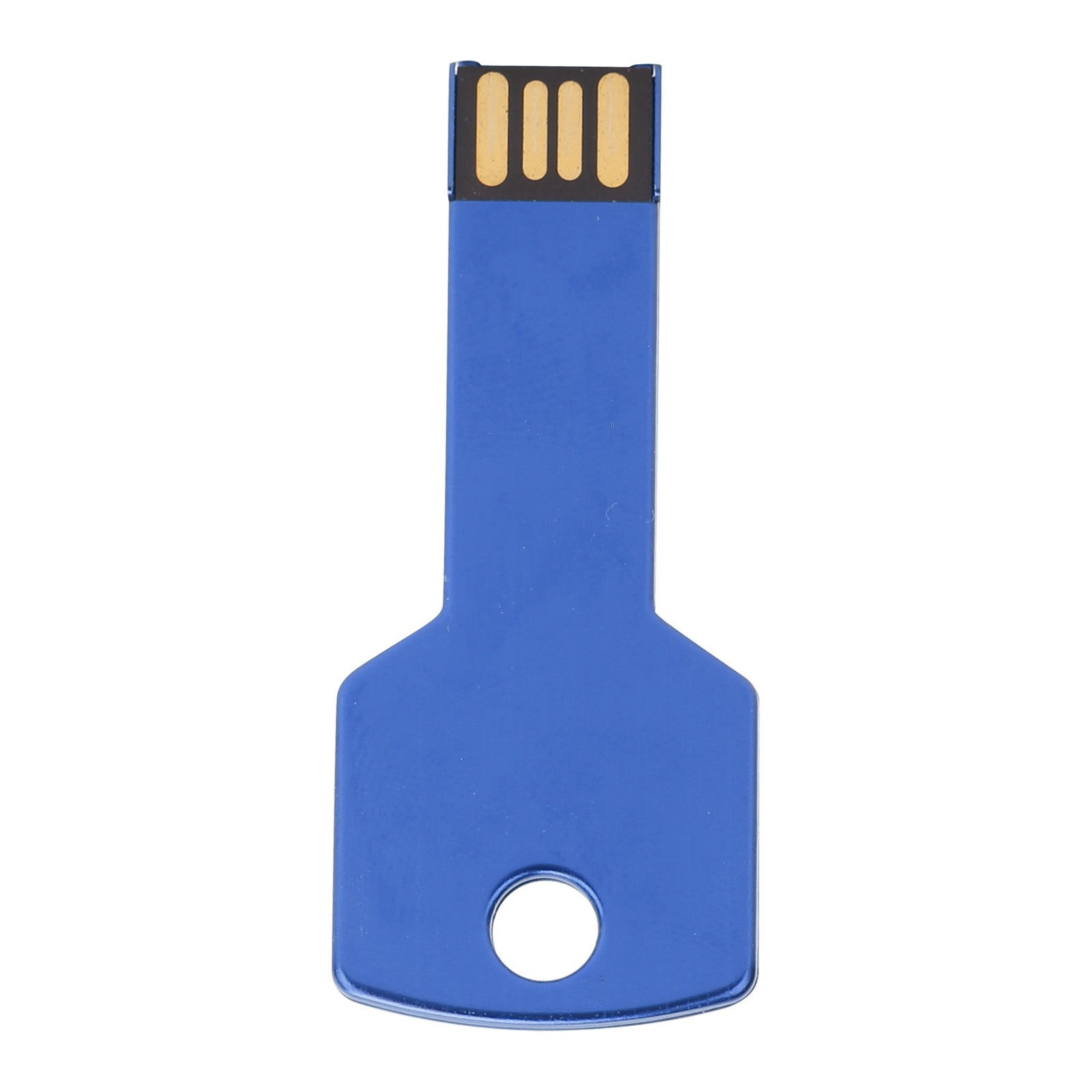 Blue USB Flash Drive Key Shape USB Memory Disc Plug And Play U Disc For Com QBUU