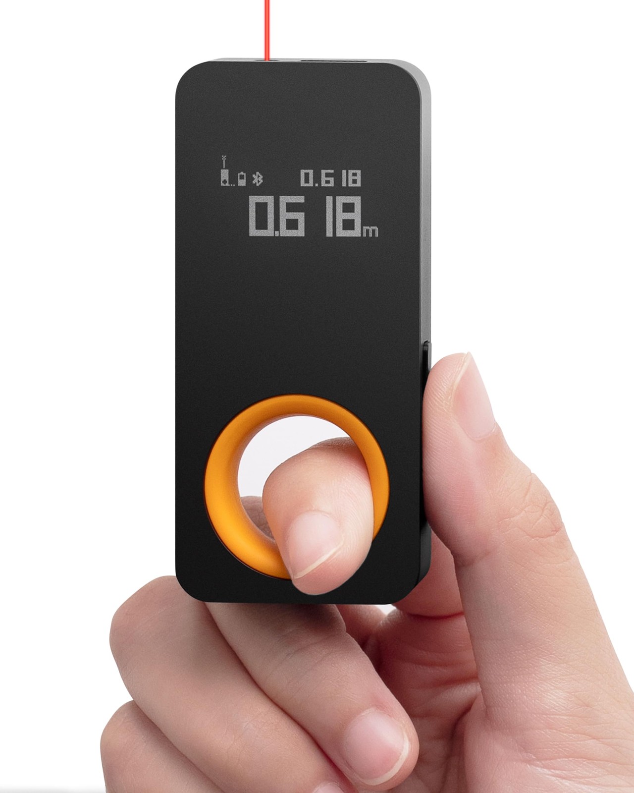HOTO Laser Measuring Tool, Pocket-Size 98Ft Digital Tape Measure Black