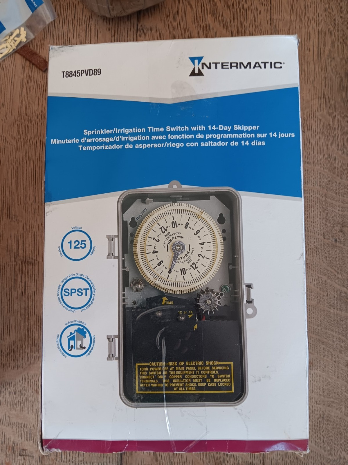 Intermatic T8845PVD89 Sprinkler Irrigation 14-Day Skipper Time Switch Timer 24V