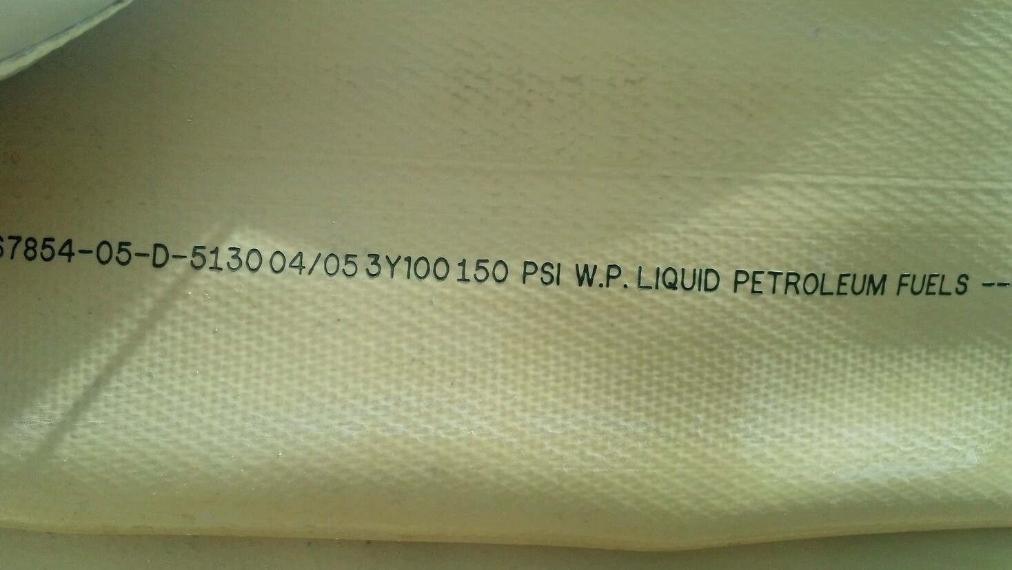 hose 4 inch Mil Spec lay flat flexible 150 PSI