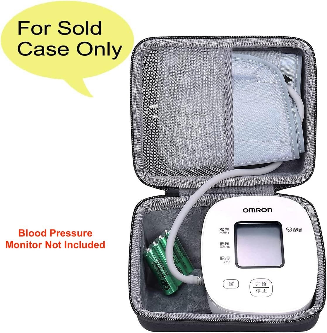 Hard Travel Case for Omron 3S Upper Arm Blood Pressure Monitor(Only Travel Case)