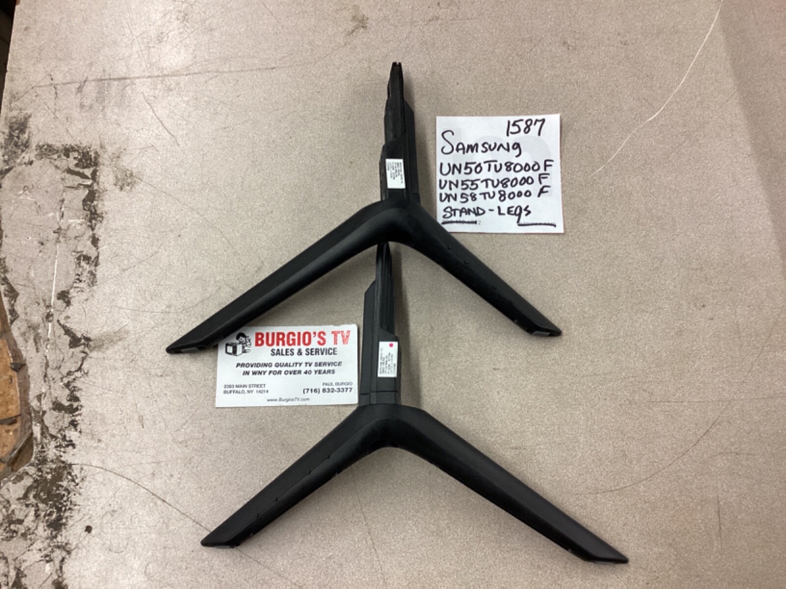 Samsung UN50TU8000F UN55TU8000F Stand Legs BN63-18575A BN63-18576A NEVER USED!