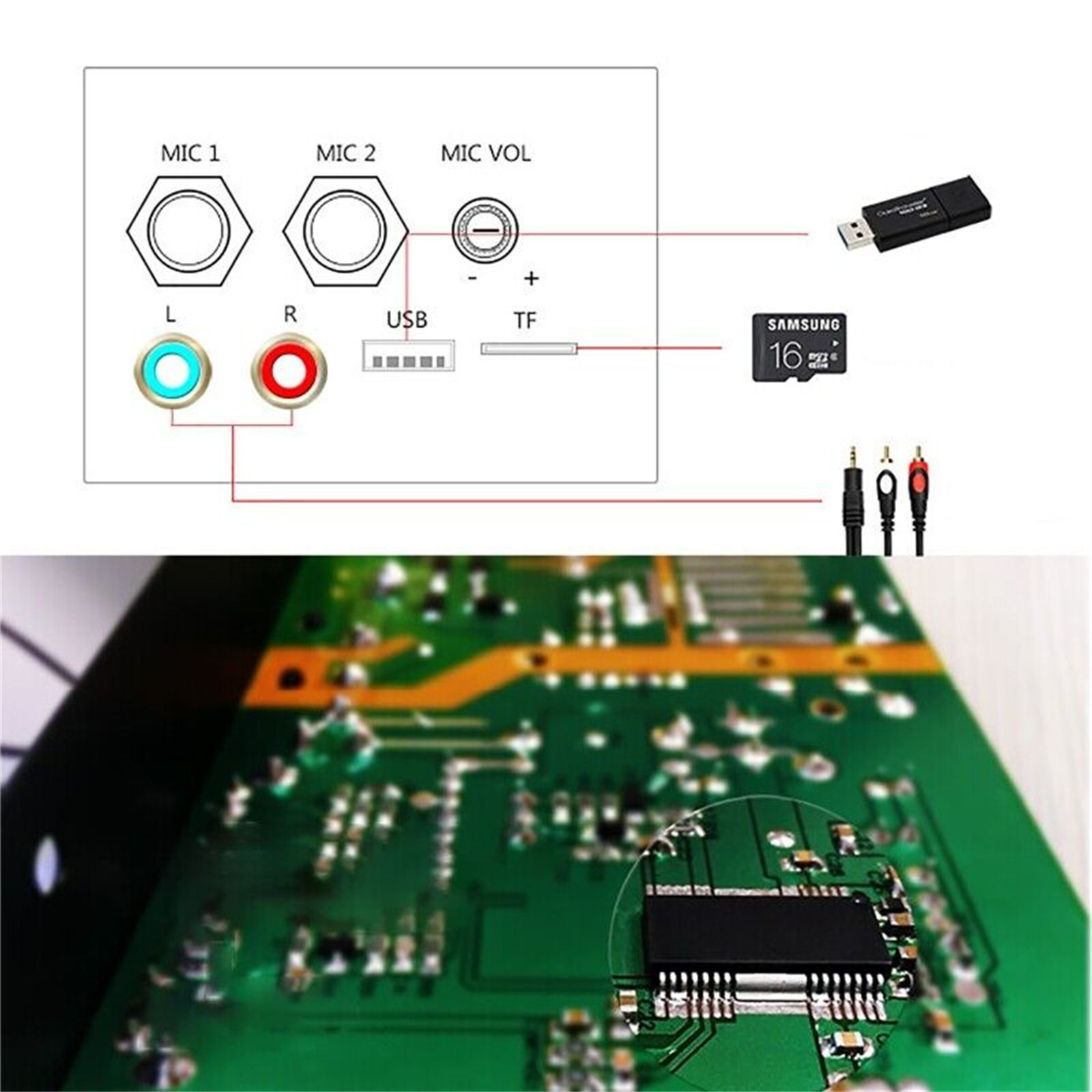 Digital Power Amp Board Hifi Stereo Audio Amplifier bluetooth Audio Amplifier