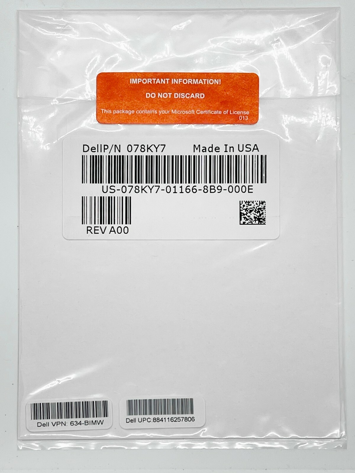 NEW Dell Microsoft Windows Server 2016 CAL (10 CAL) SEALED Client Access License