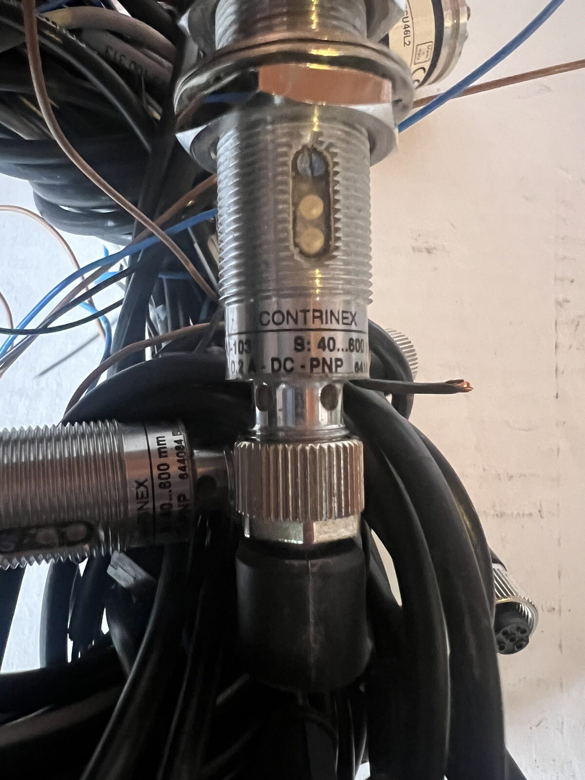 (2) Contrinex LTS-1180-103 Heavy Duty Photoelectric Sensor MFGD With Cords ETC