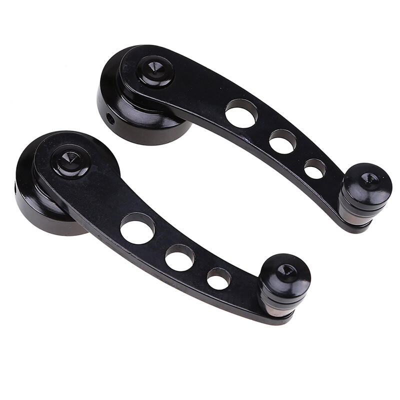 Set Black Window Winder Crank Car Manual Door Handle For Honda Civic 1984-2000