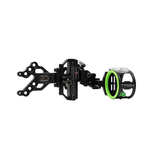 CBE TREK 1-Pin Bow Sight, .019" Fiber, Left Hand, Carbon Fiber [CBE-TKS-1-LH-19]