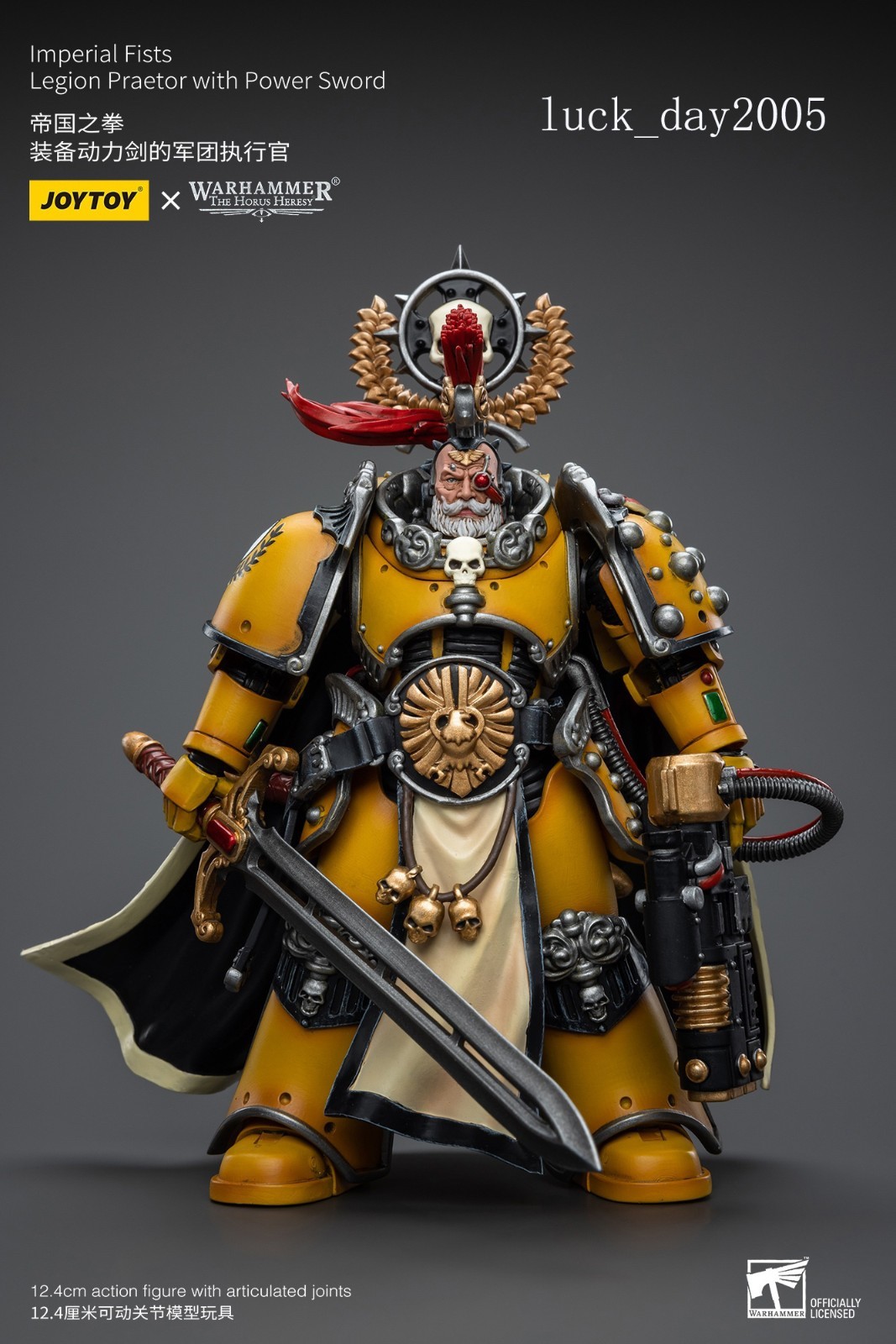 JOYTOY x Warhammer Imperial Fists Legion Praetor with Power Sword 1/18 Figure