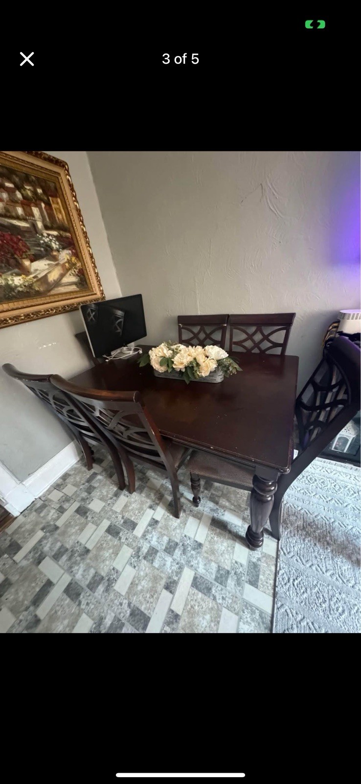 7-Piece Dining Table Set with Chairs for 6