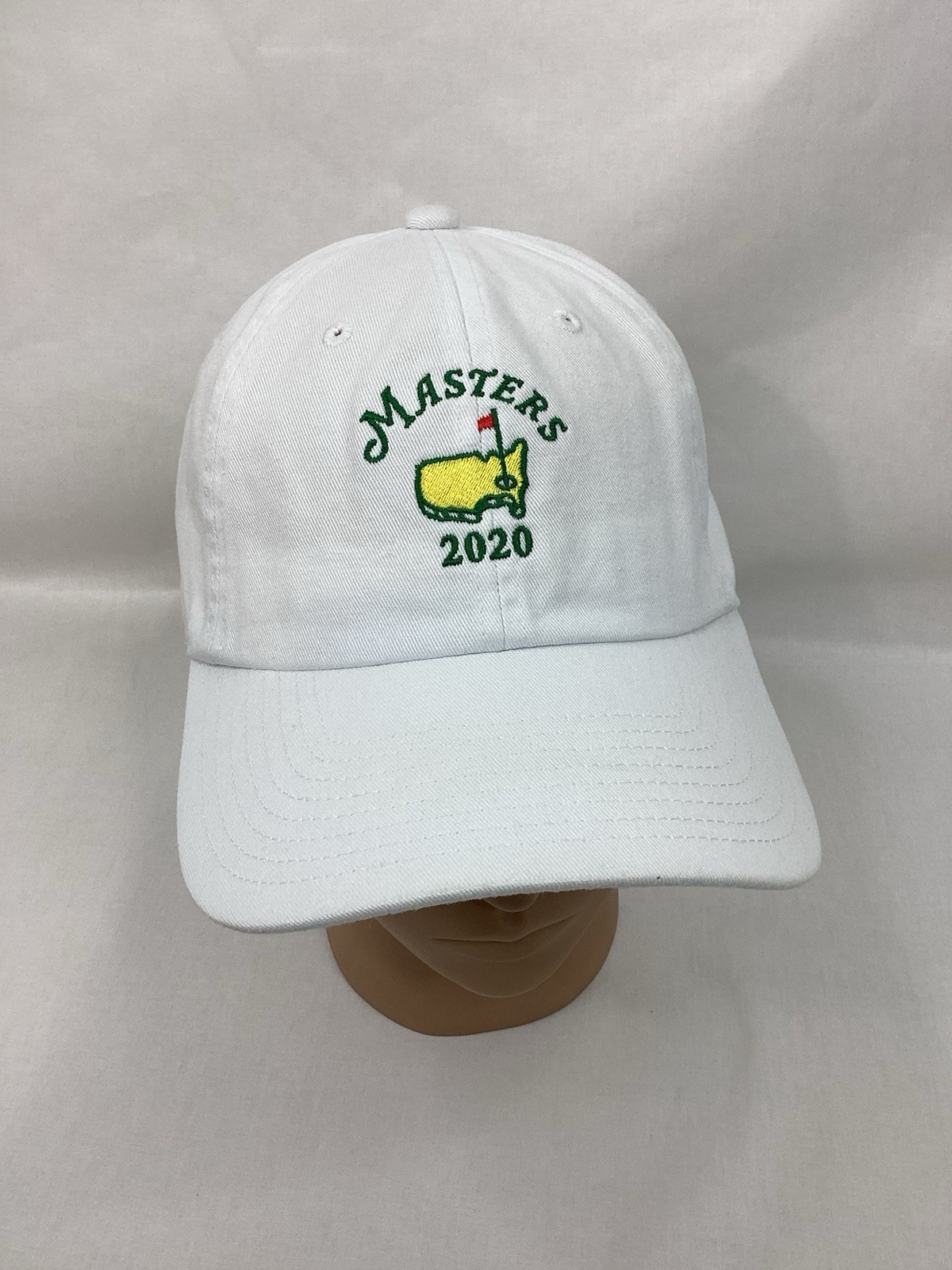 MASTERS GOLF Hat Cap 2020 White Adjustable American Needle OSFM EUC