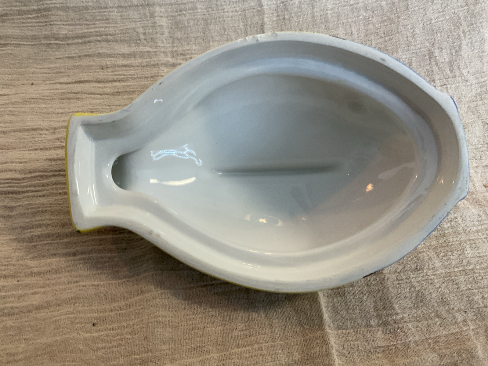 Fish Shaped Studio Nova Trinket Box. Bright & Colorful. Ceramic. Bathroom.