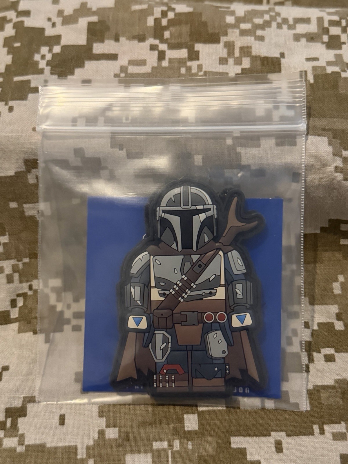 The Grumpy Pencil Mandalorian Beskar Brick PVC Patch
