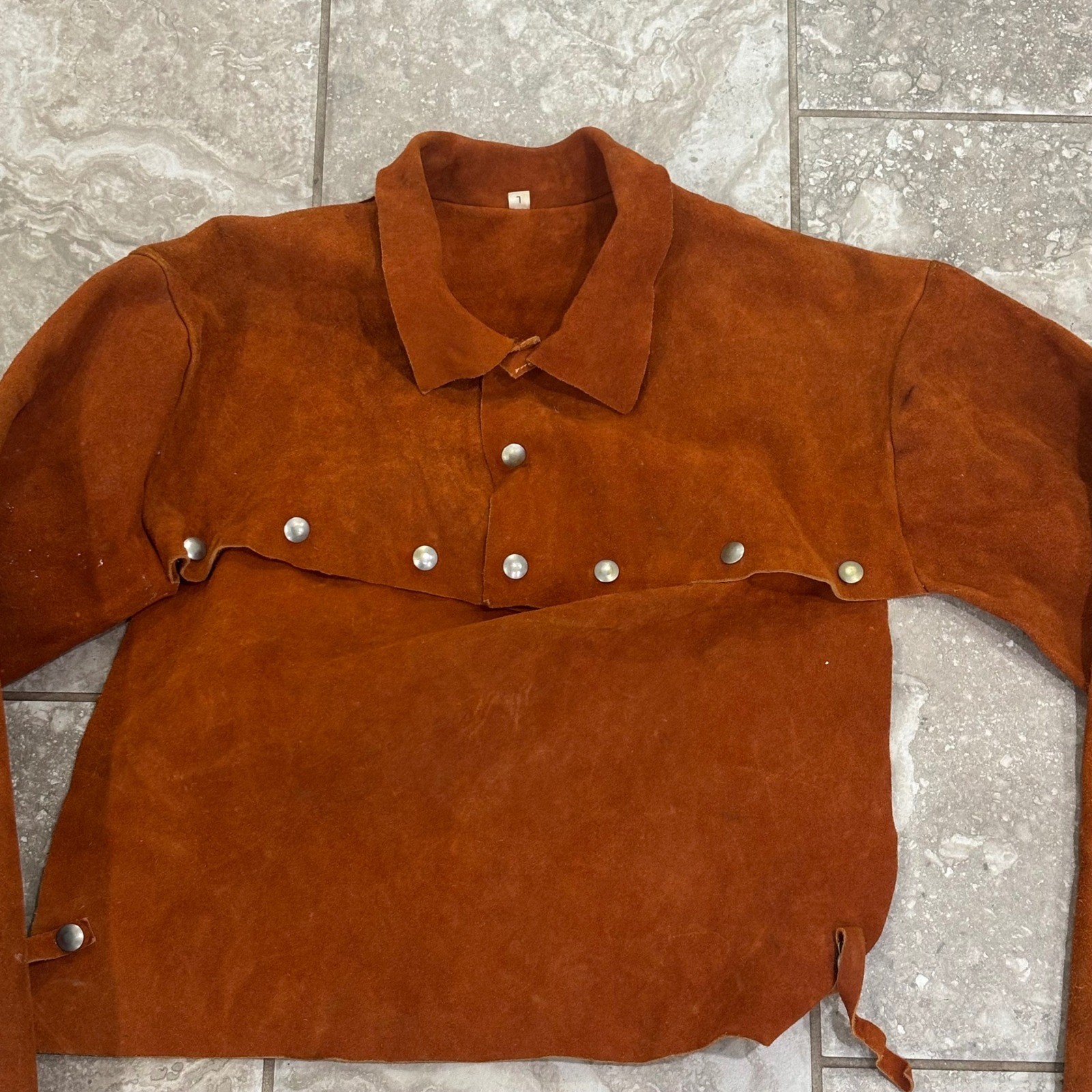 Men's Cowhide Leather Welding Capr Size Large