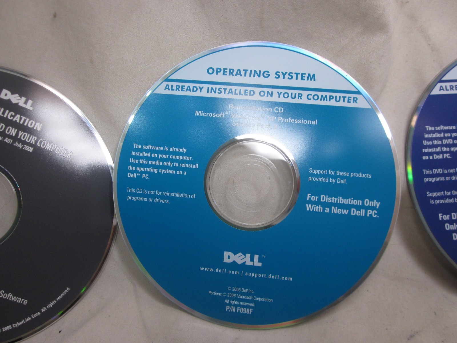 vintage Compact Disc DELL Operating Software CD DVD Vista XP Microsoft lot