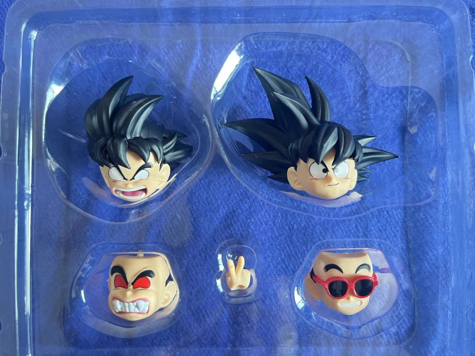 MP Studio custom 1/12 shf kid goku head kit（Black hair）