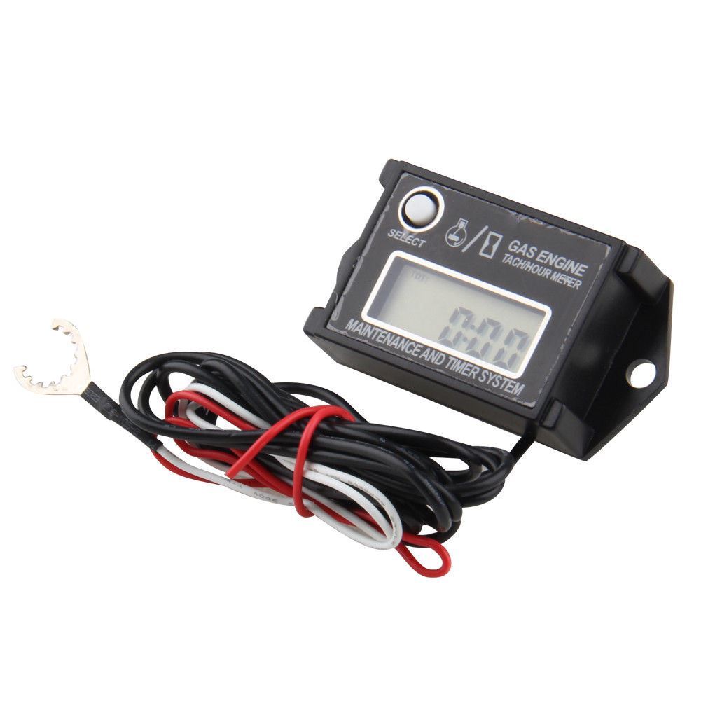 Waterproof Tiny Tach Digital Hour Meter Tachometer Resettable Job Timer Kohler