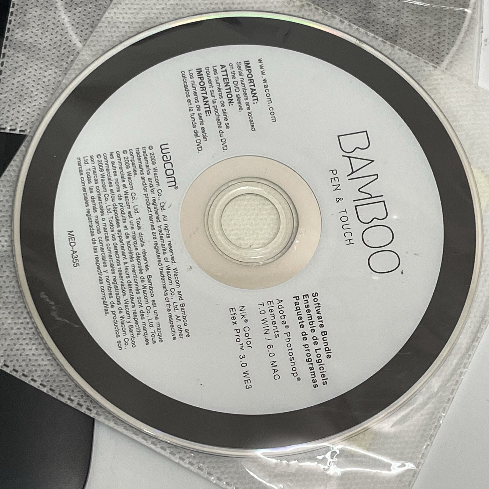 Wacom CTL-460 Bamboo Pen And Touch Graphics Tablet (Tablet Only)