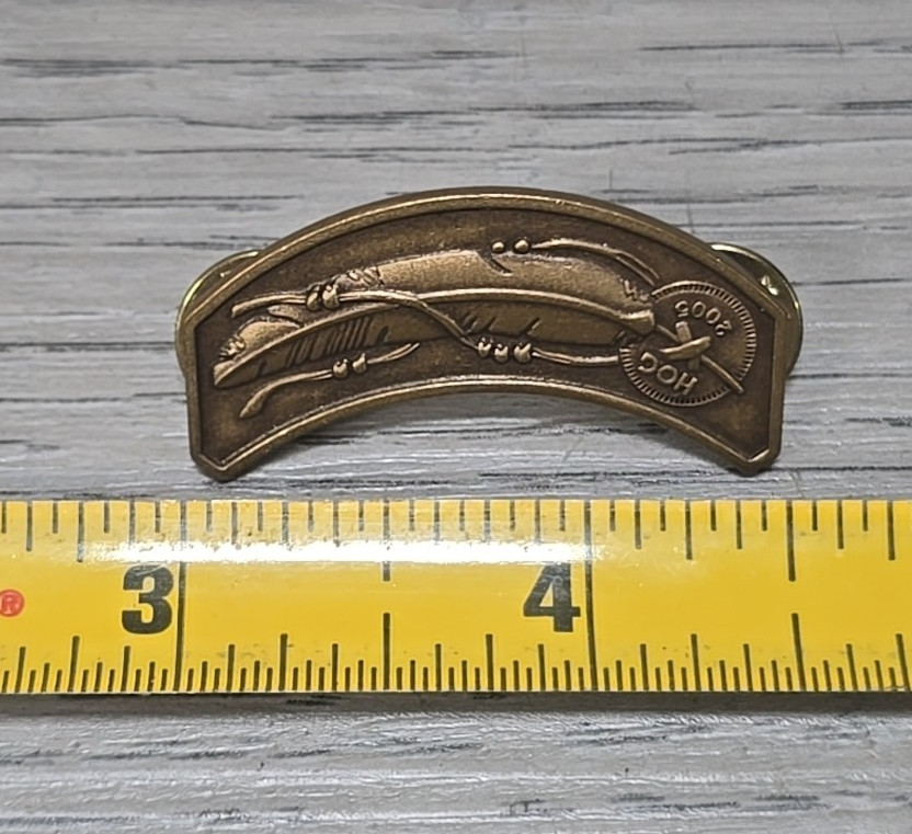 2005 HOG Harley Owners Group Eagle Feather Rocker Vest Jacket Patch & Pin