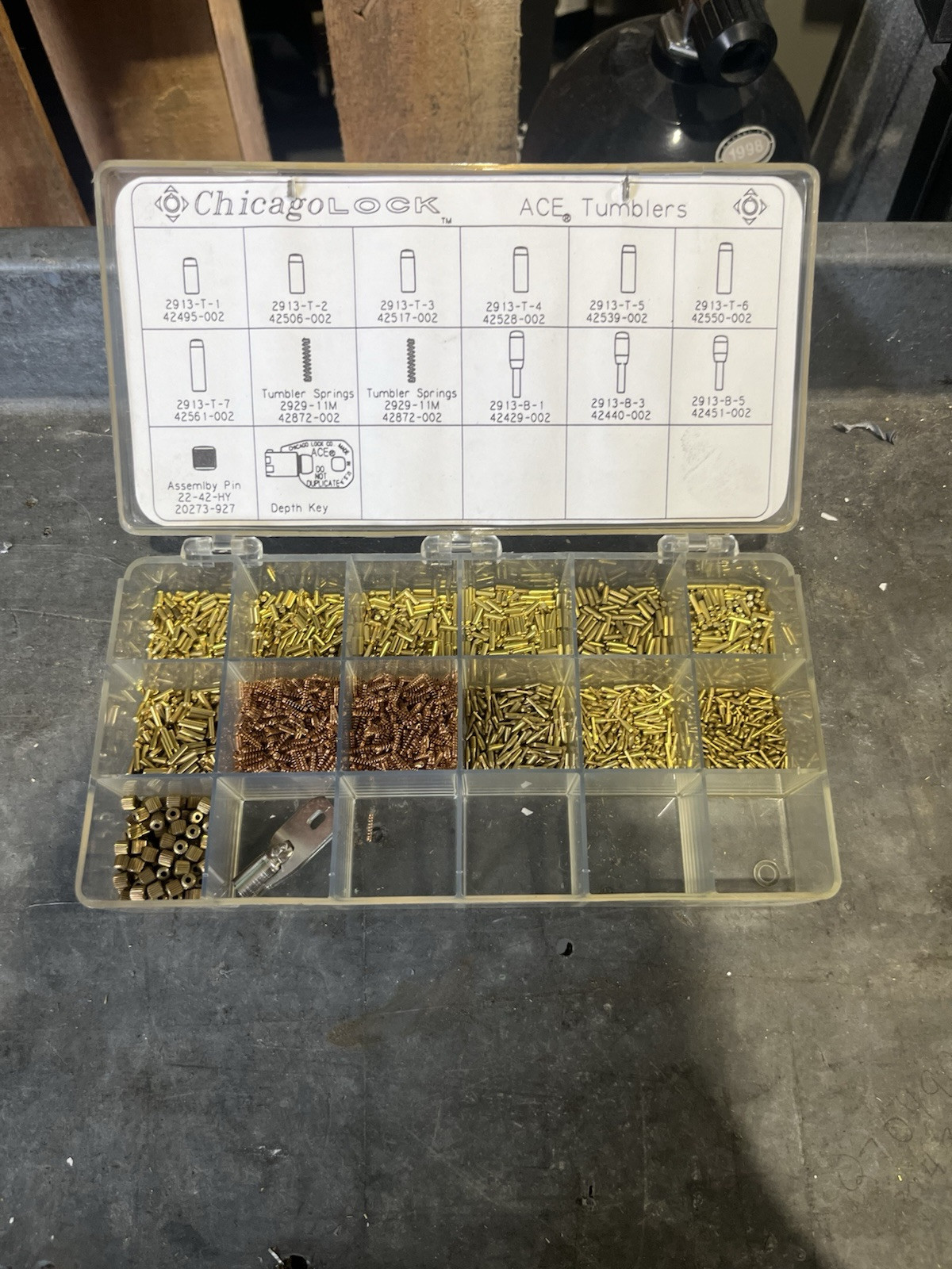 Chicago ACE Lock Cylinder Keying Kit