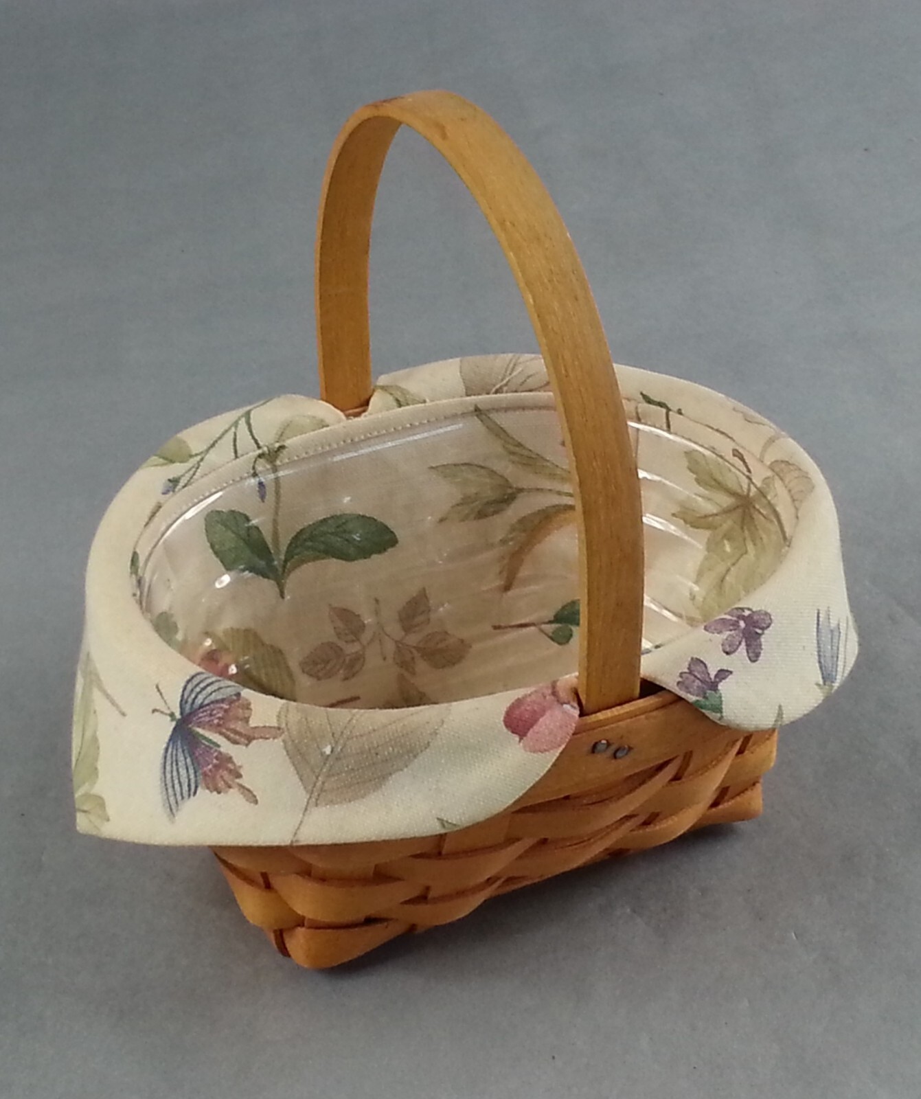 Vintage 1999 Longaberger Basket American Cancer Society Handwoven Dresden Ohio