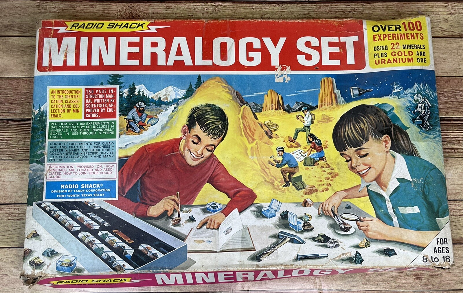 Vintage Mineralogy Set, Radio Shack Tandy Made in USA  Complete  1960s