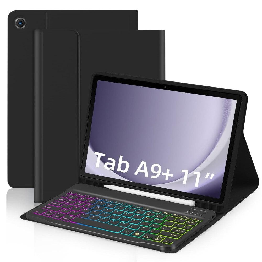 Bluetooth Keyboard For Samsung Galaxy Tab A9 plus 11 case – Black