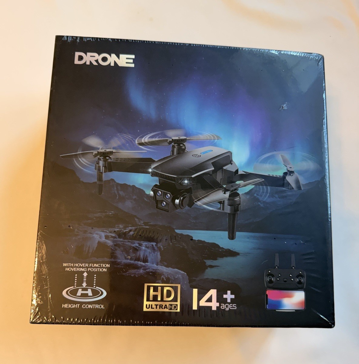 NIB Drone Dual Lens HD Camera Optical Flow Headless 360° Roll