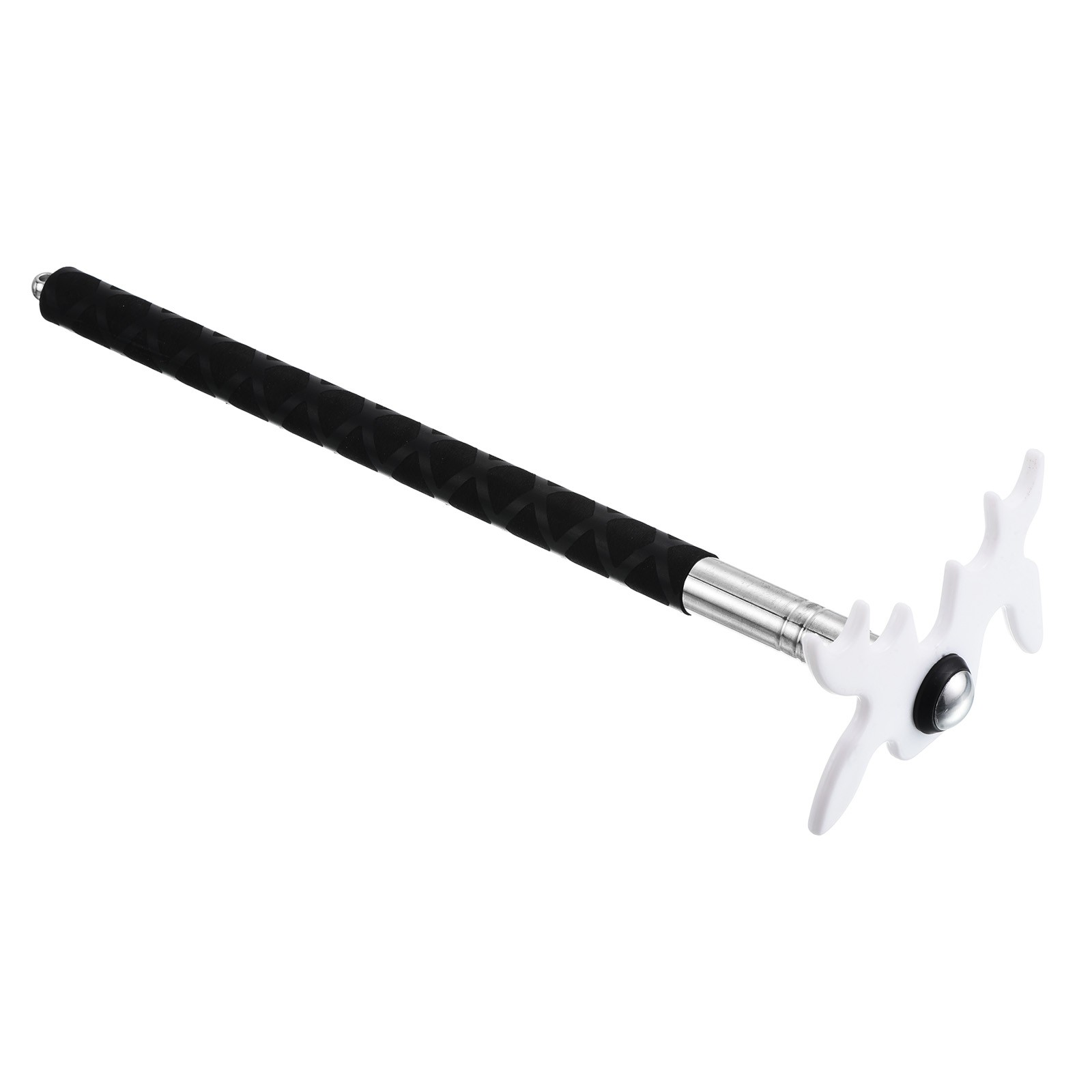 Retractable Billiards Cue Stick Bridge Silicone Handle Plastic Bridge Head White