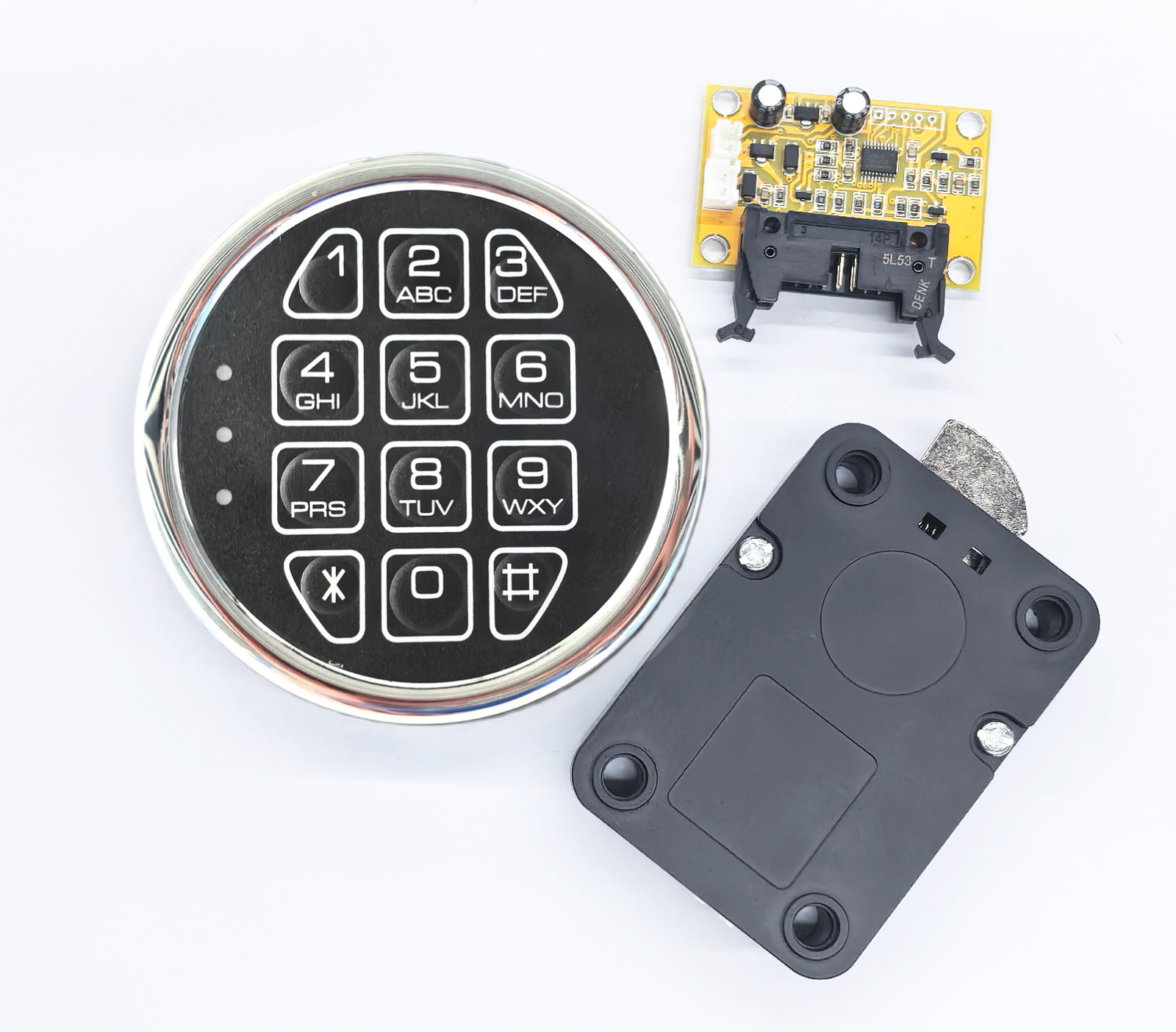 Gun Safe Lock Replacement Chrome Keypad Electronic Swingbolt Lock For Safe Box