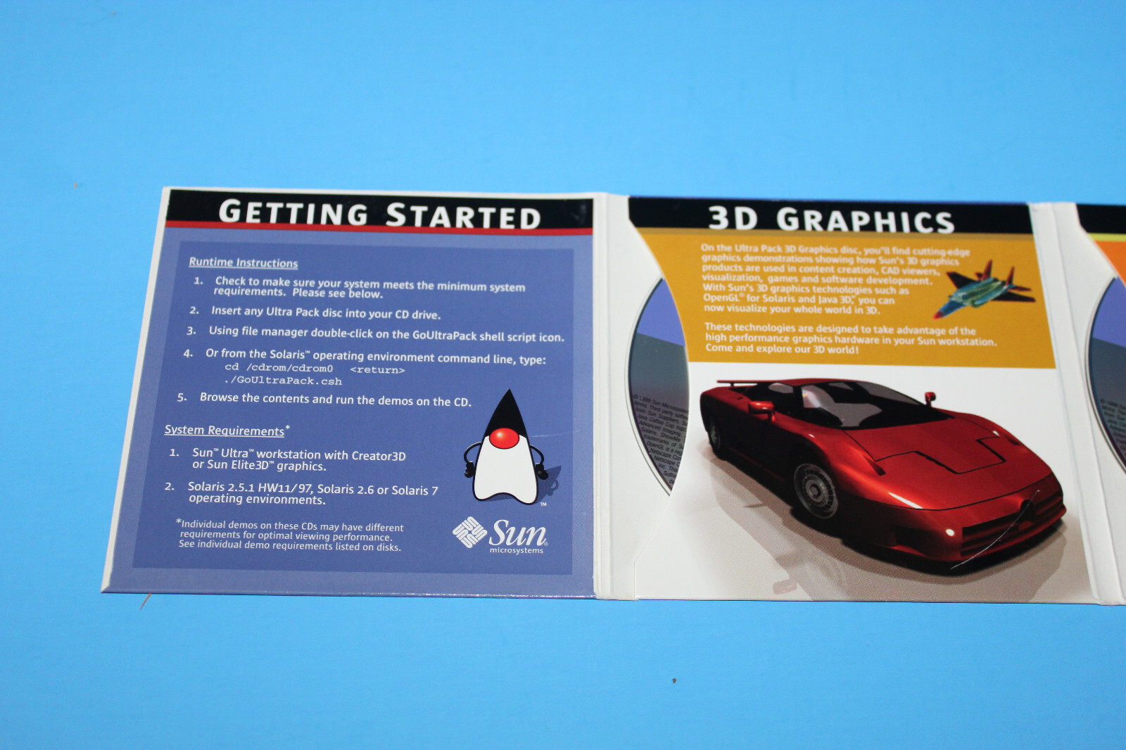 Sun Microsystems Ultra Pack 3D Graphics 2D Imaging & Digital Media Software