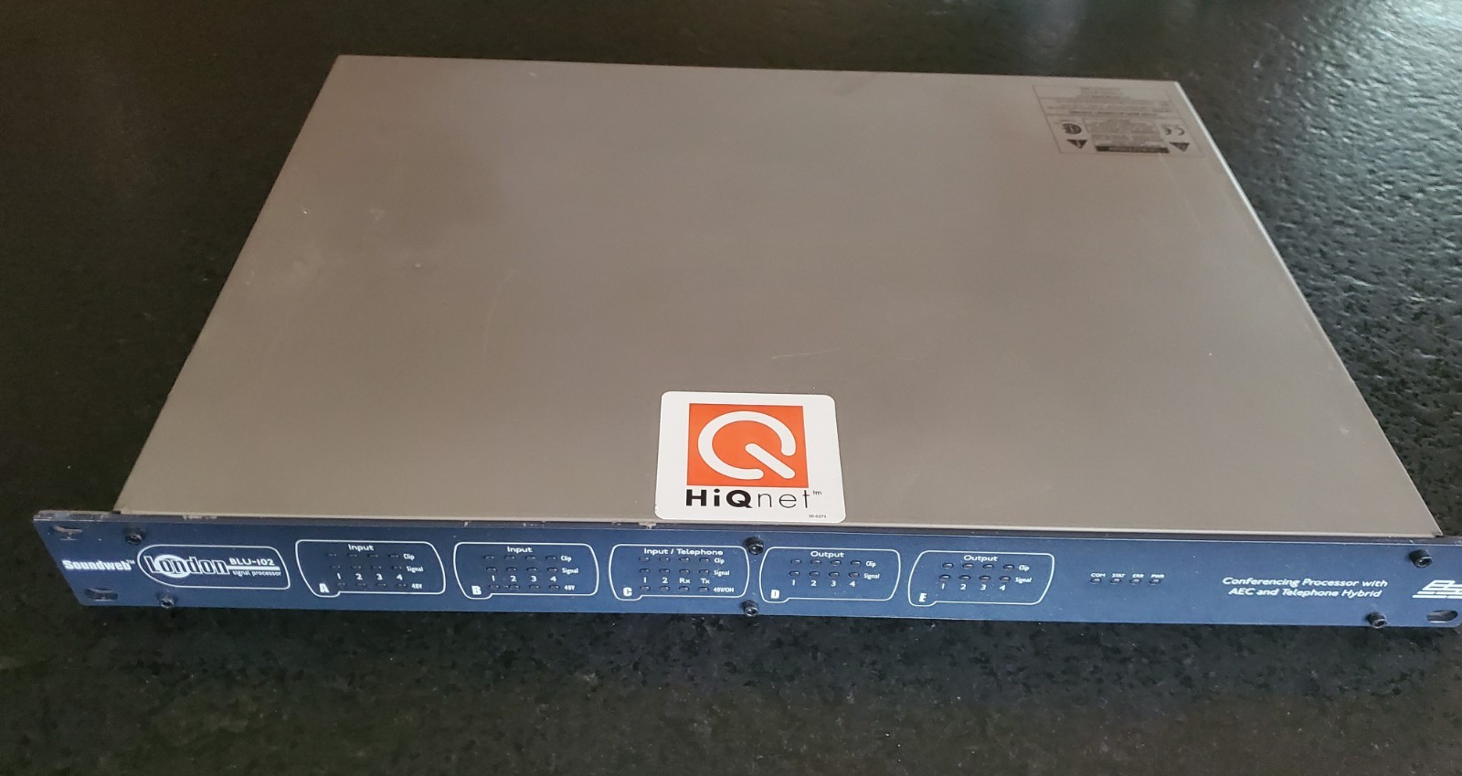 BSS Soundweb London BLU-102 Conferencing Processor with AEC and Telephone TESTED
