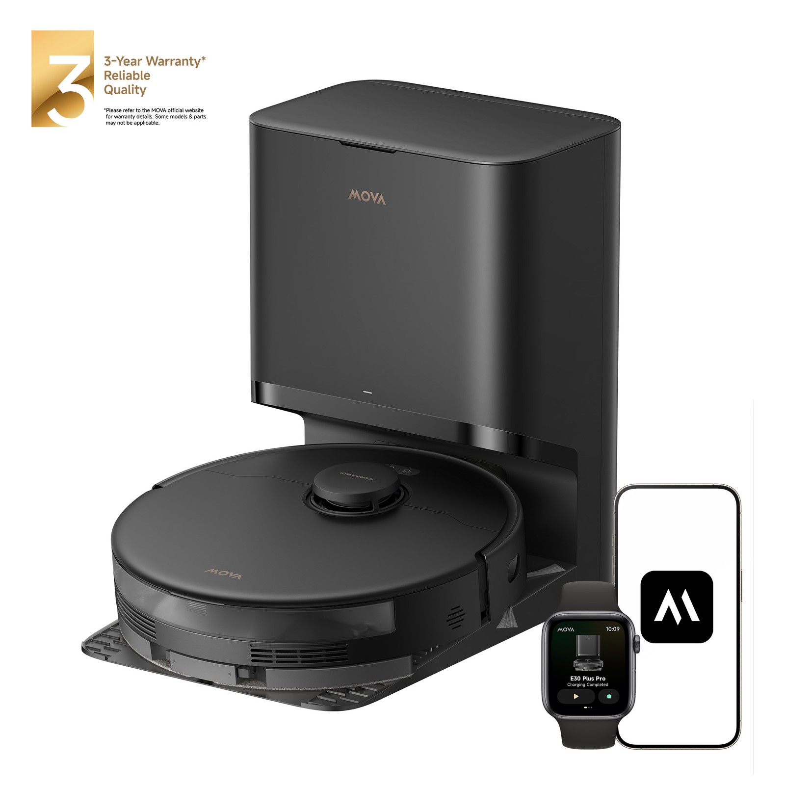 Mova E30 Pro Plus Vacuum and Mop Robot LDS Navigation 19600Pa Suction