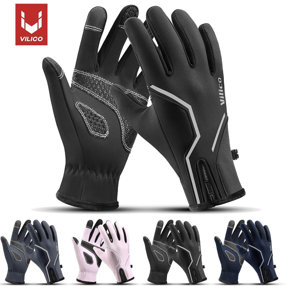 Winter Thermal Gloves Windproof Anti-Slip Touch Screen Gloves for Cold Weather
