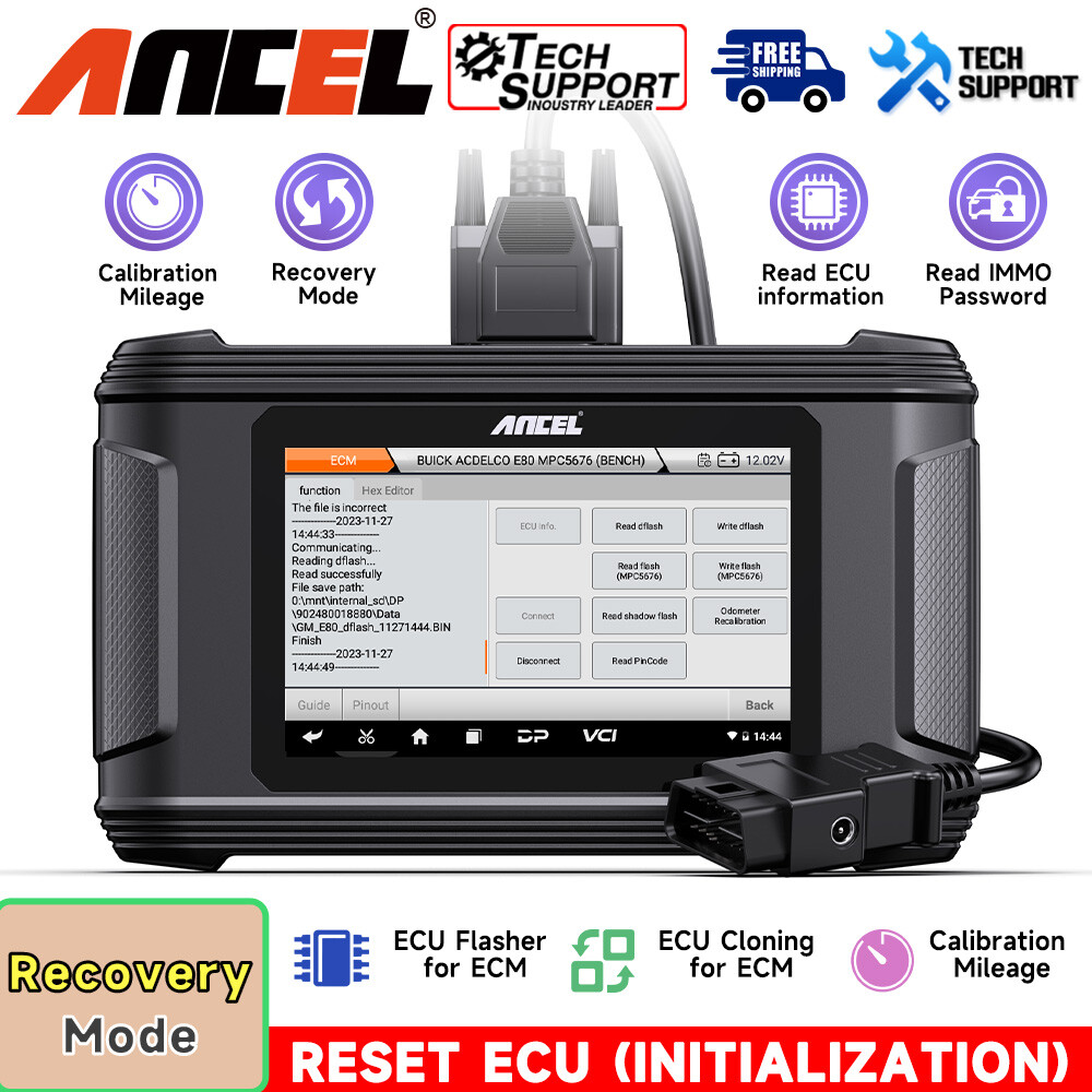 ANCEL EC500 ECM ECU Flashing Cloning Reset Initialization Read Write EEPROM Tool