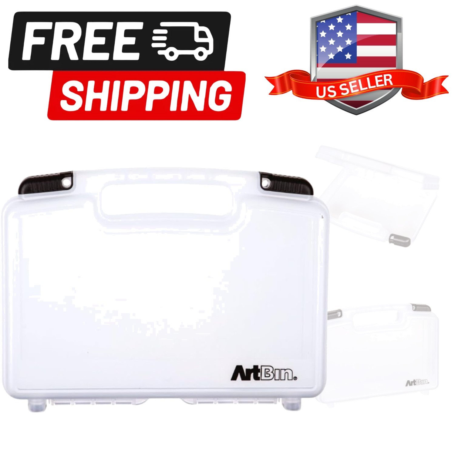 6977AB 12 inch Quick View Deep Base Carrying Case, Portable Art & Craft Organ...