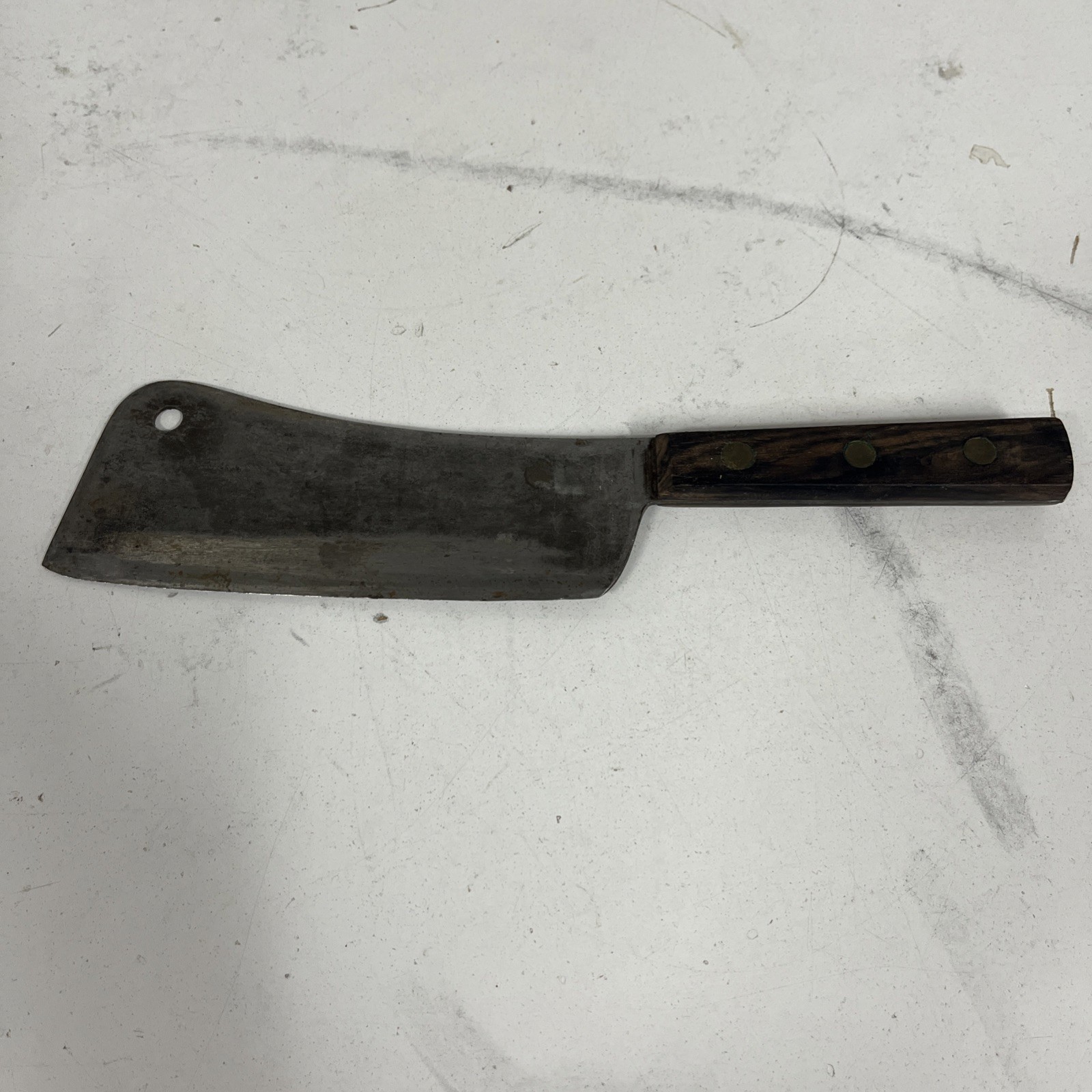 Vintage Full Tang 12” U.S.A  Kitchen Cleaver