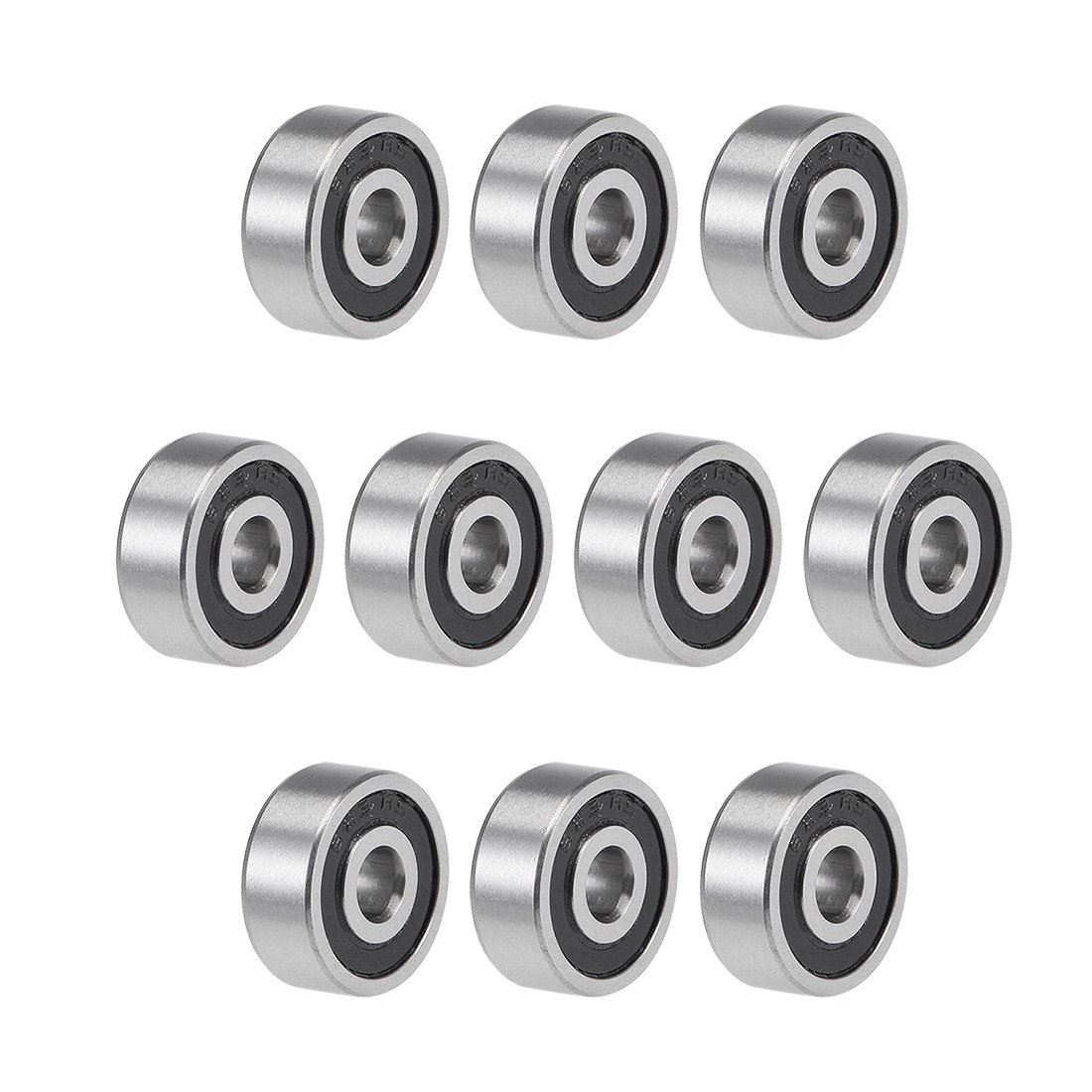 10pcs 623-2RS Deep Groove Ball Bearings 3x10x4mm Double Sealed Chrome Steel P6