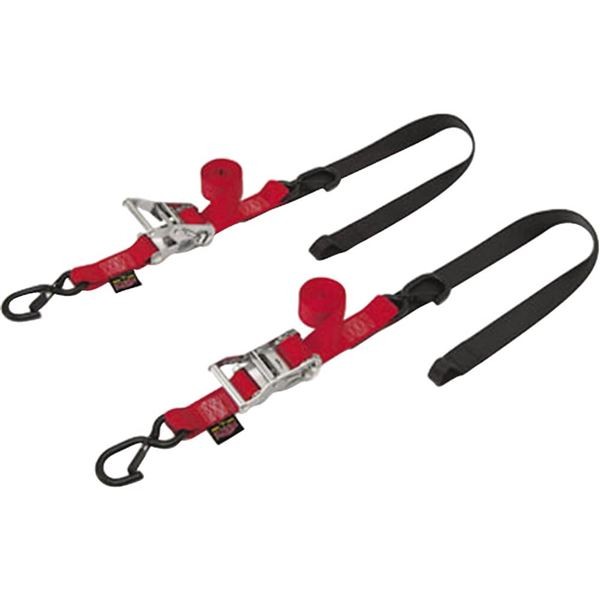 Powertye 1 1/2" Ratchet Soft-Tye Tiedowns With Latch Hooks | 30571-ST