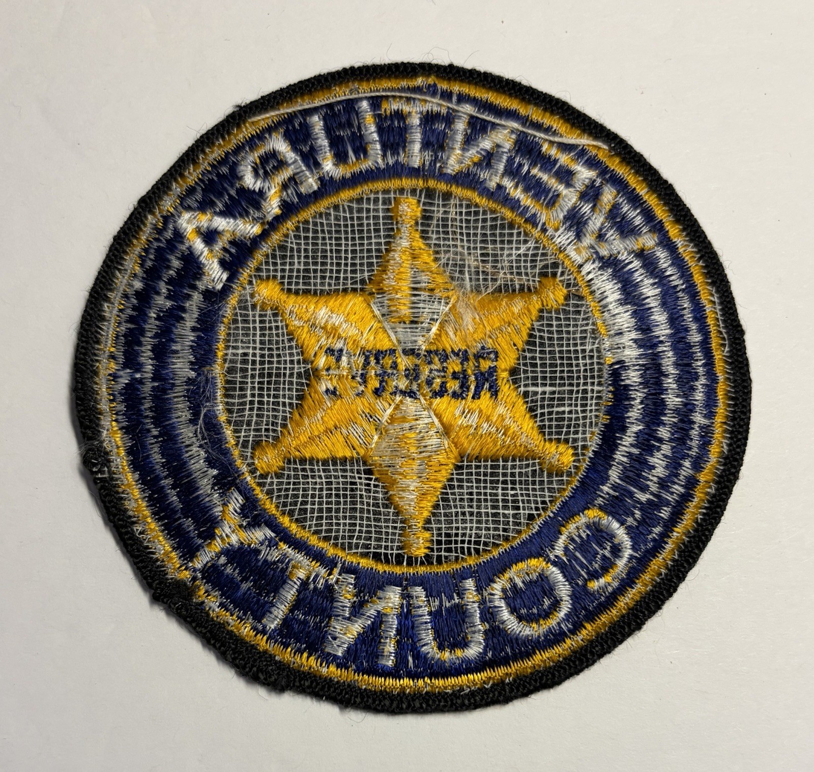 CALIFORNIA CA VENTURA COUNTY SHERIFF RESERVE PATCH #D32
