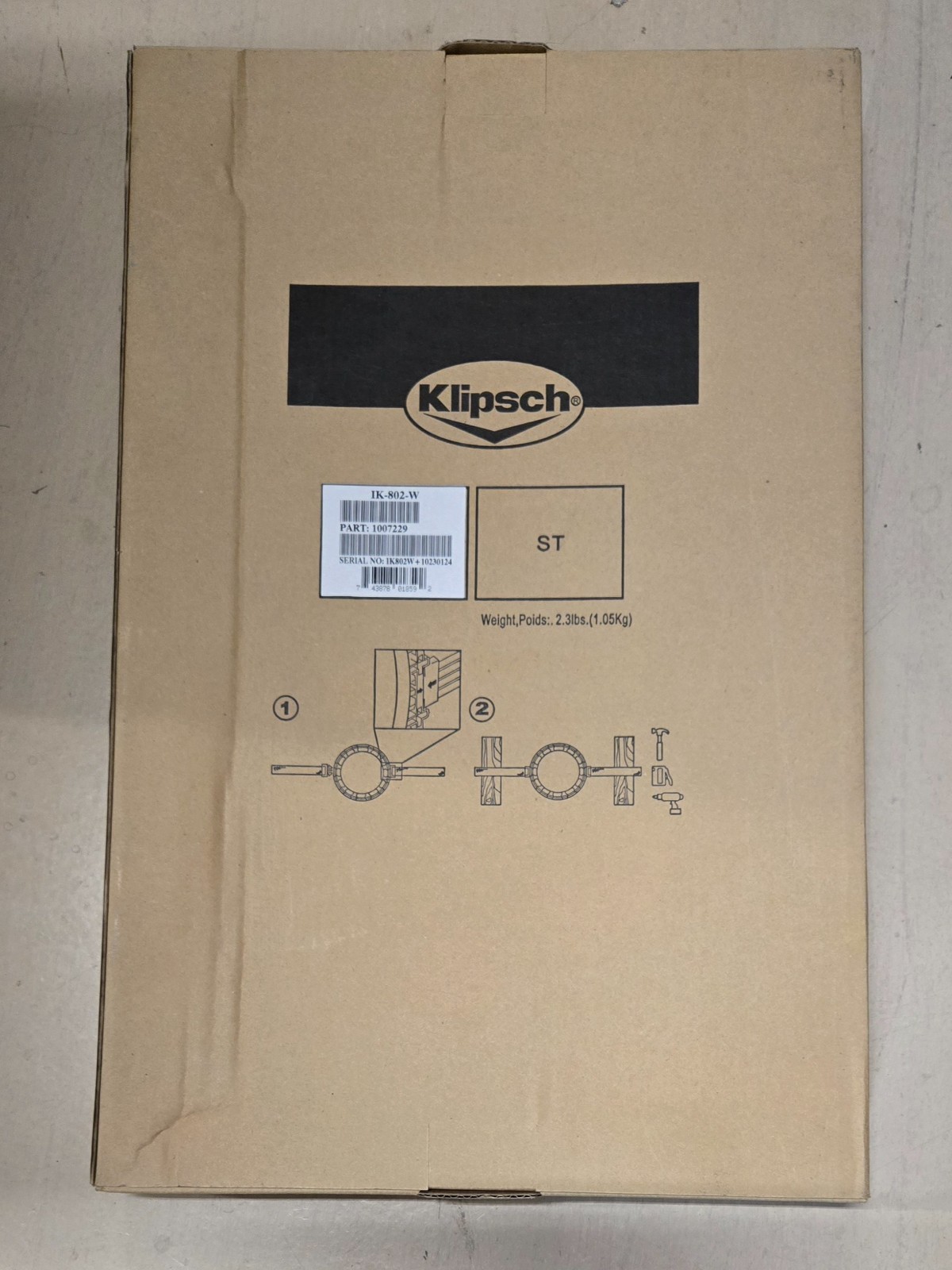 Klipsch IK-800-W In-wall Rough-In Bracket for 8" speakers NEW