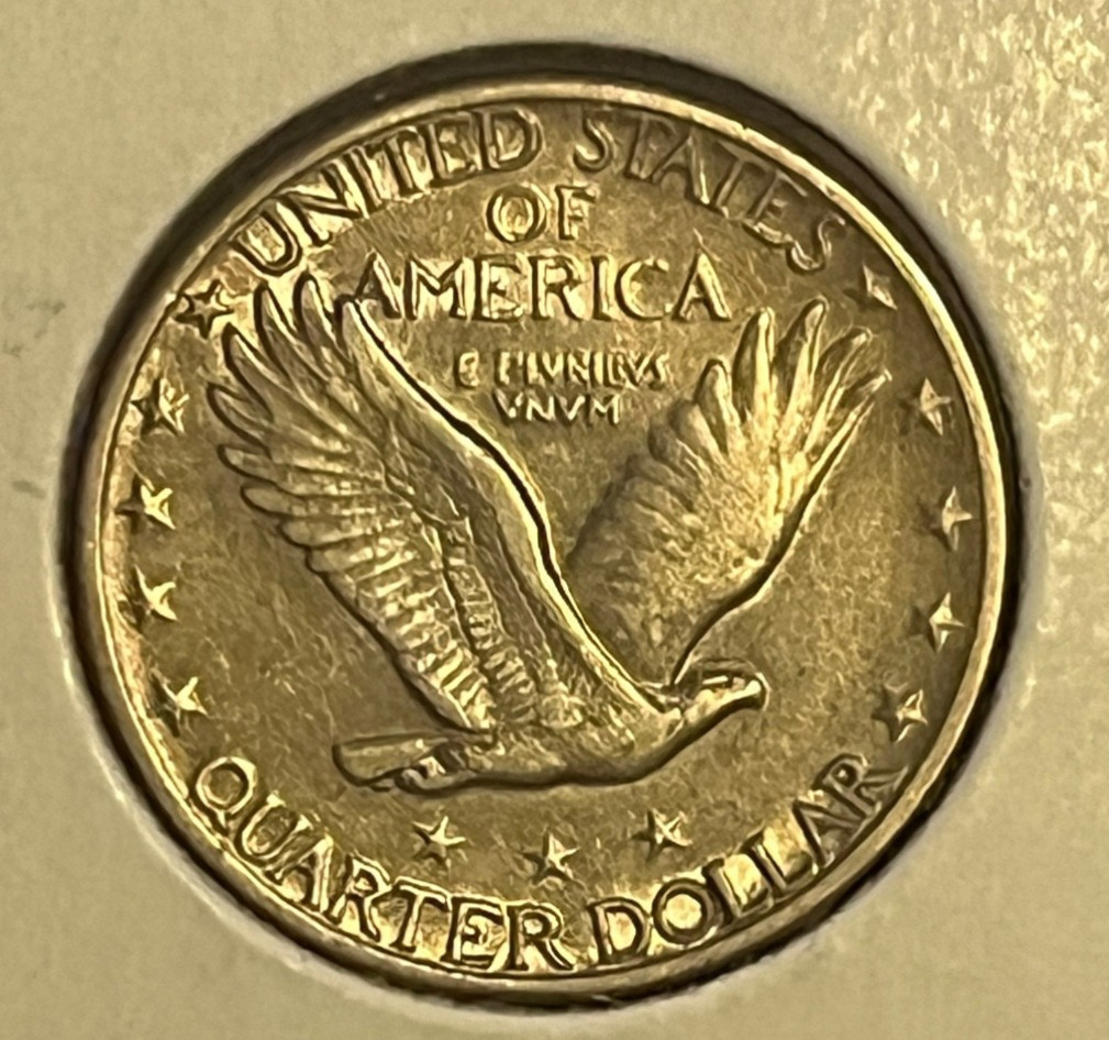 1927 Standing Liberty Quarter Solid EF / AU