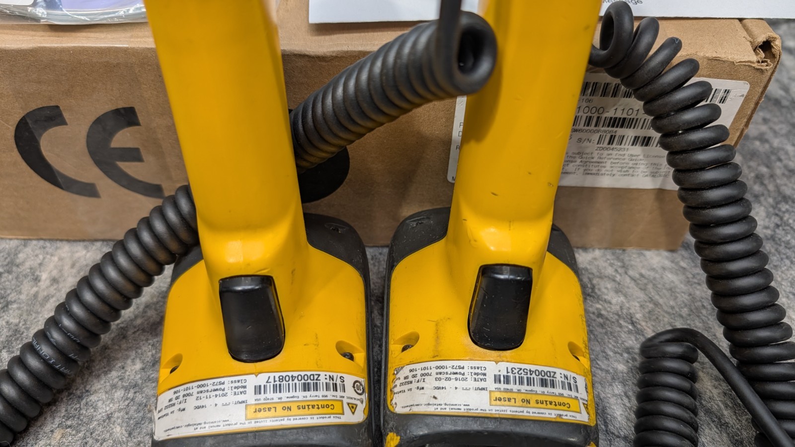 2 x Datalogic PowerScan 7000 2D SR Barcode scanner (PS72-1000-1101-106)