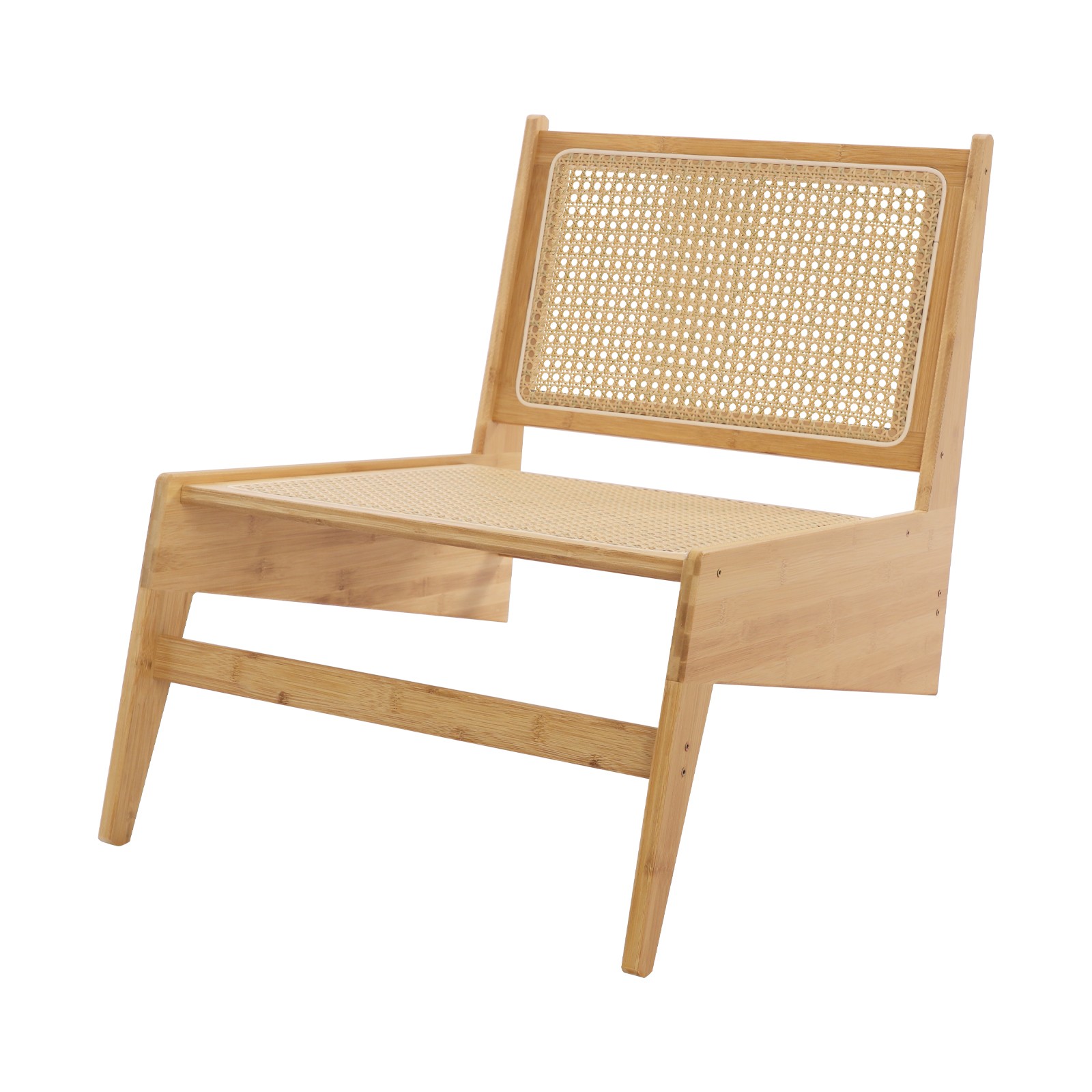 Home Bamboo Chair, Accent Chair, Comfy Bamboo Chairs, 53x64x58cm, Wood Color