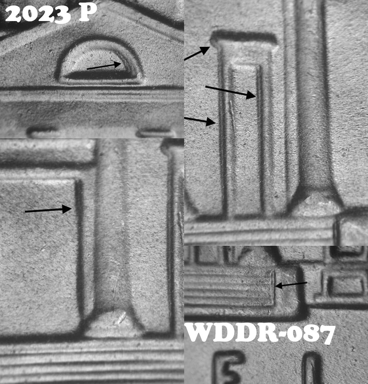 2023 P WDDR-087 New Listing BU Doubled Die Jefferson Nickel DDR Variety