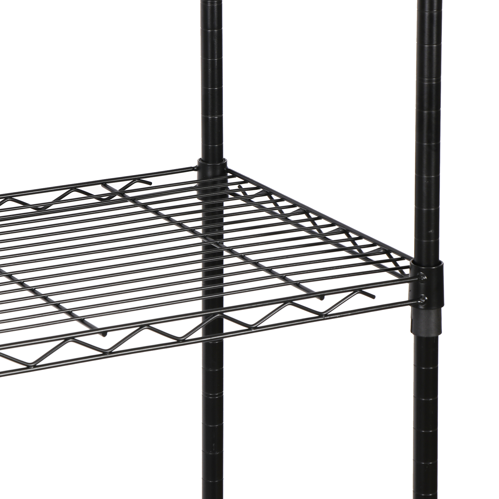 5 Tiers Wire Shelving Unit Rack Large Space Adjustable Storage Shelves Kitchen